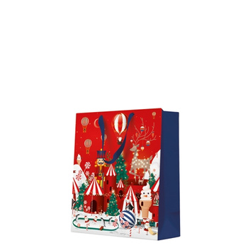 Torebka na prezenty Świąteczna kraina, 25x20cm