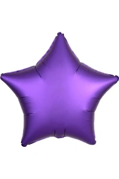 Balon foliowy Gwiazdka, 48cm, ciemny fiolet