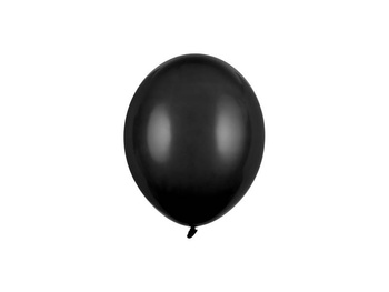 Balon metaliczny czarny 12 cm 10szt.