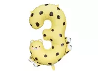 Balon cyfra 3 Gepard 68 x 98 cm