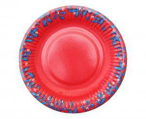 Talerzyki papierowe Let It Snow, 18 cm, 6 szt