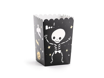 Pudełka na popcorn BOO!, mix, 7x7x12.5cm
