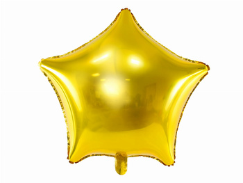Balon foliowy Gwiazdka, 48 cm, złoty