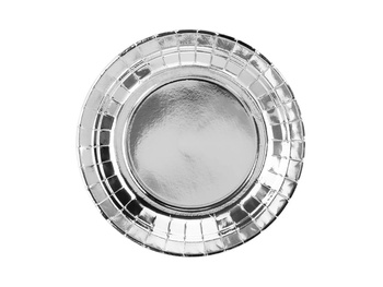 Talerzyki papierowe srebrne, 18 cm, 6 sztuk