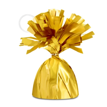 Ciężarek do balonów matowy metaliczny złoty