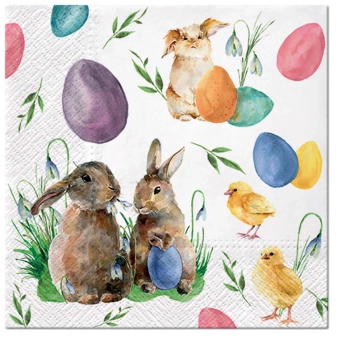 Serwetki Bunnies with Chicken 20 szt