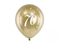 Balony Glossy 30cm, 70, złoty