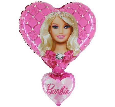 Balon  Barbie Serce 53 cm