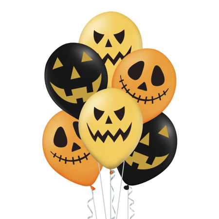 Balon Halloween 30 cm 6szt