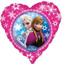 Balon foliowy Kraina Lodu Frozen Anna i Elza serce 46 cm