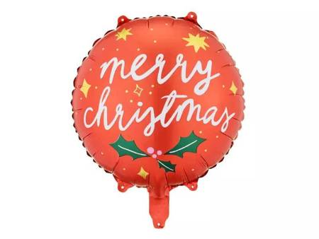 Balon foliowy Merry Christmas, 45 cm
