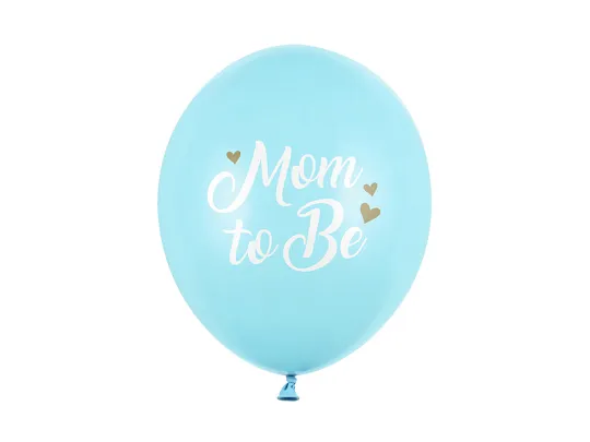 Balony 30 cm, Mom to Be niebieski