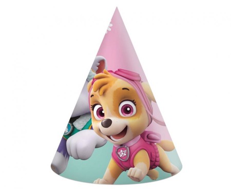 Czapeczki papierowe Paw Patrol Skye & Everest, 6 szt.